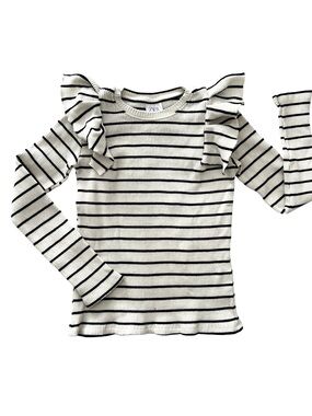 Zara girls size 8-9 ribbed long sleeve top